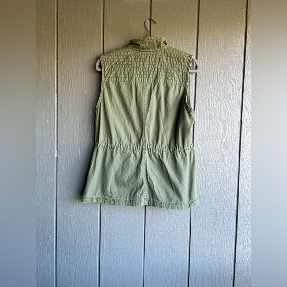 Merona Army Green Cargo Vest Jacket - Picture 3 of 12